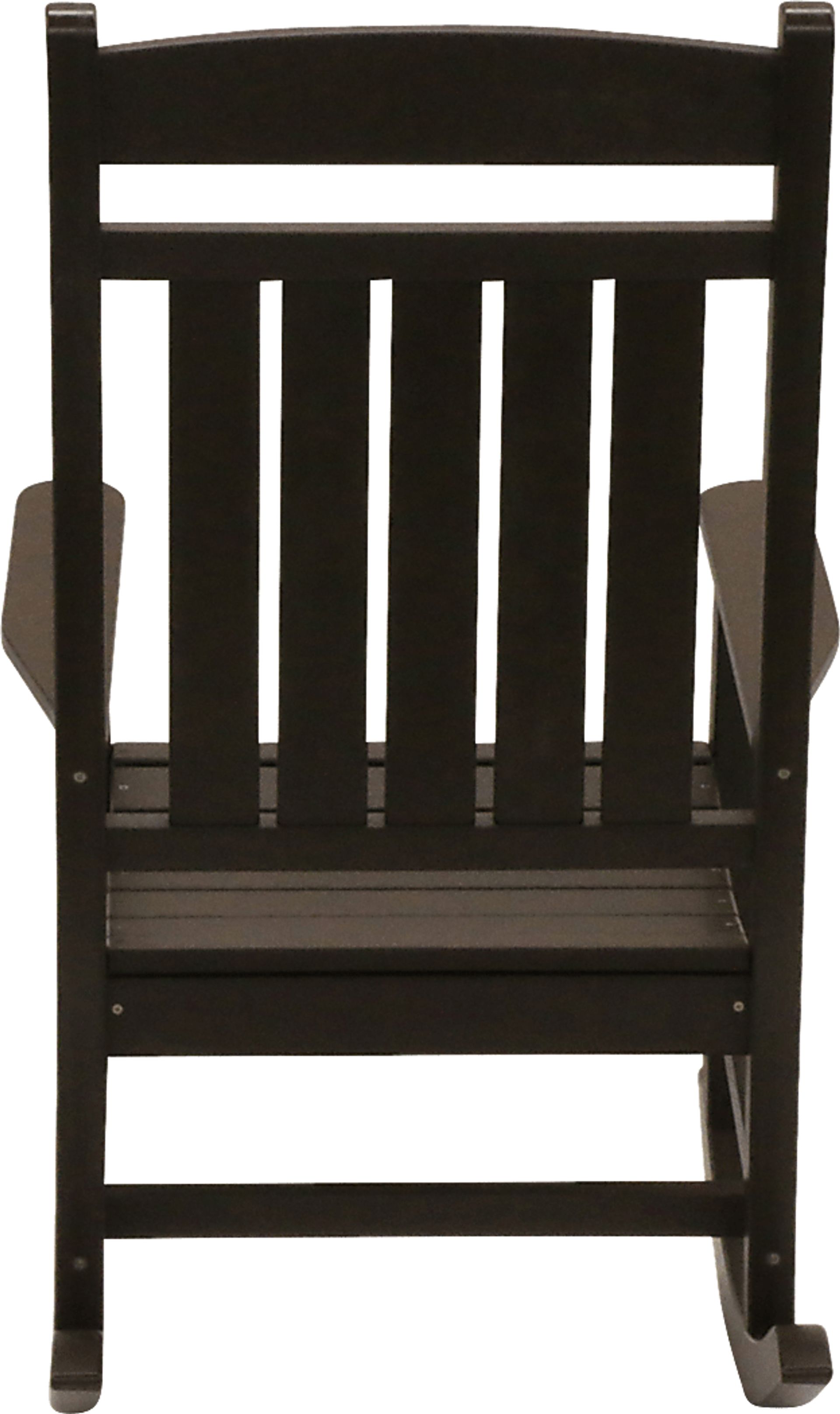 Edgarton Traditional Espresso Outdoor Rocker - Image 7