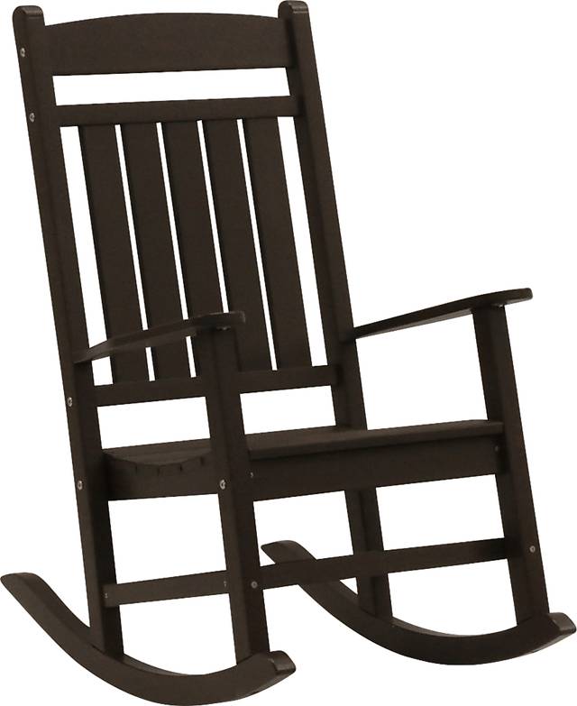 Edgarton Traditional Espresso Outdoor Rocker - Thumbnail - Image 1