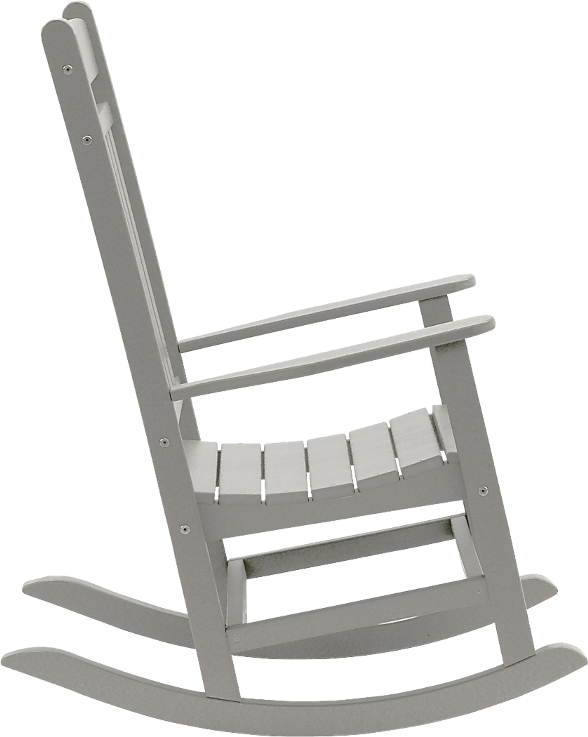 Edgarton Traditional Light Gray Outdoor Rocker - Image 2