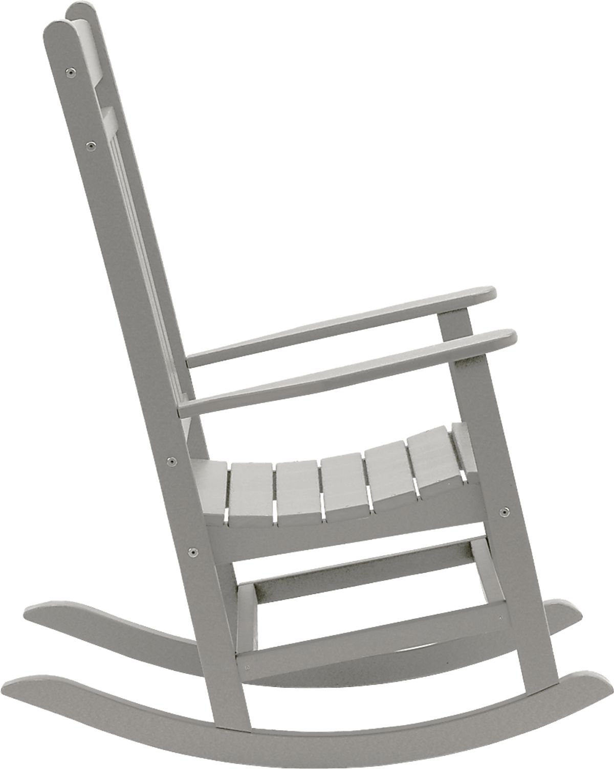 Edgarton Traditional Light Gray Synthetic Fabric Outdoor Rocking Chair ...
