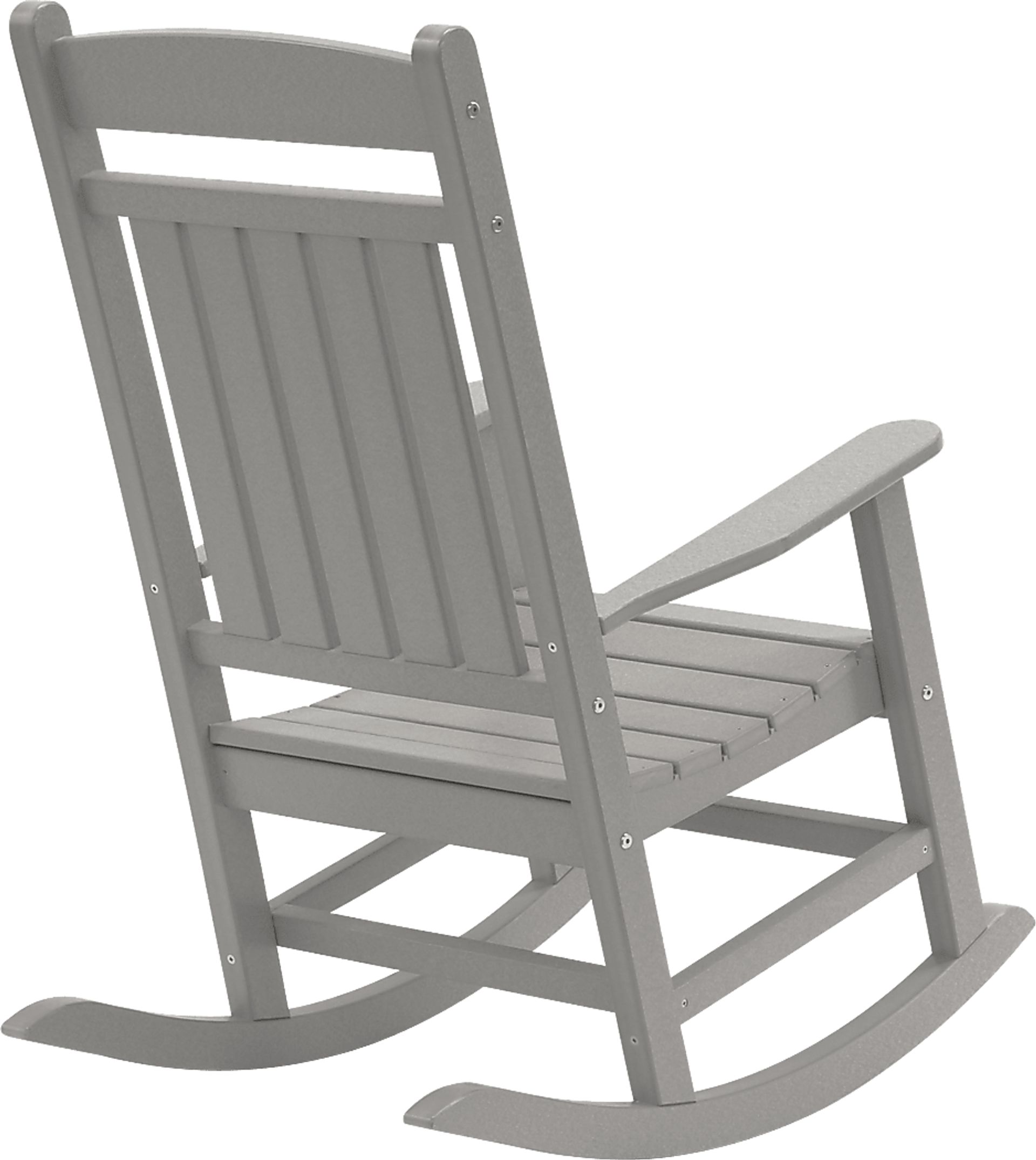 Edgarton Traditional Light Gray Outdoor Rocker - Image 3