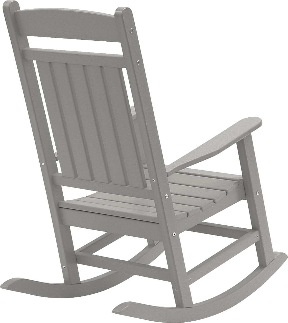 Edgarton Traditional Light Gray Synthetic Fabric Outdoor Rocking Chair ...
