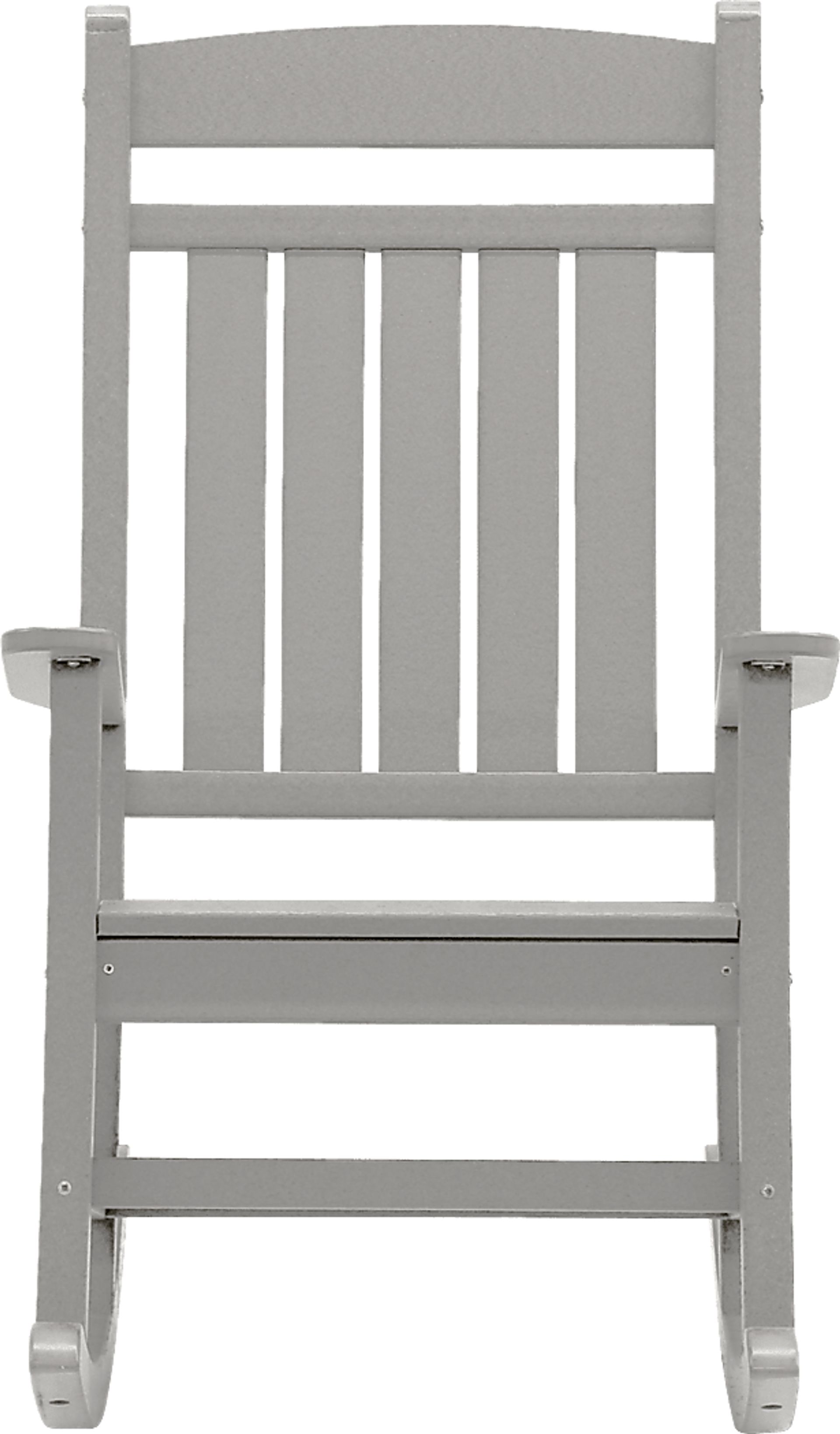 Edgarton Traditional Light Gray Outdoor Rocker - Image 8