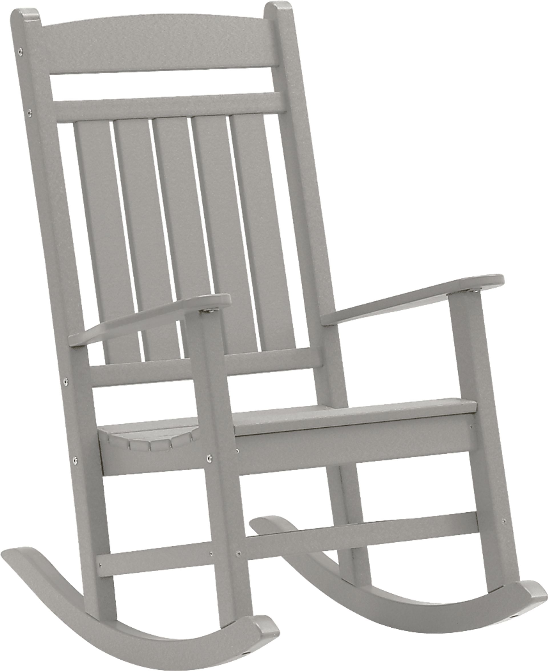 Edgarton Traditional Light Gray Outdoor Rocker - Image 1