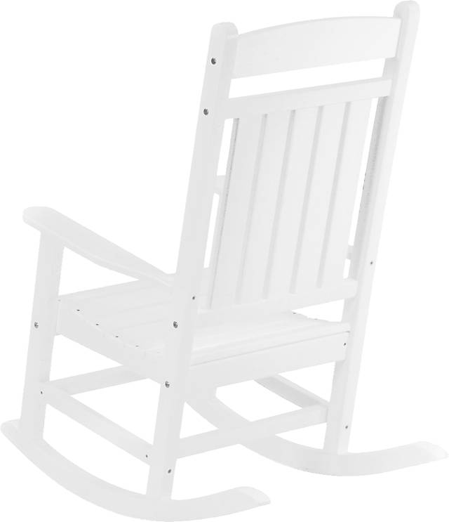 Edgarton Traditional White Outdoor Rocker - Thumbnail - Image 5