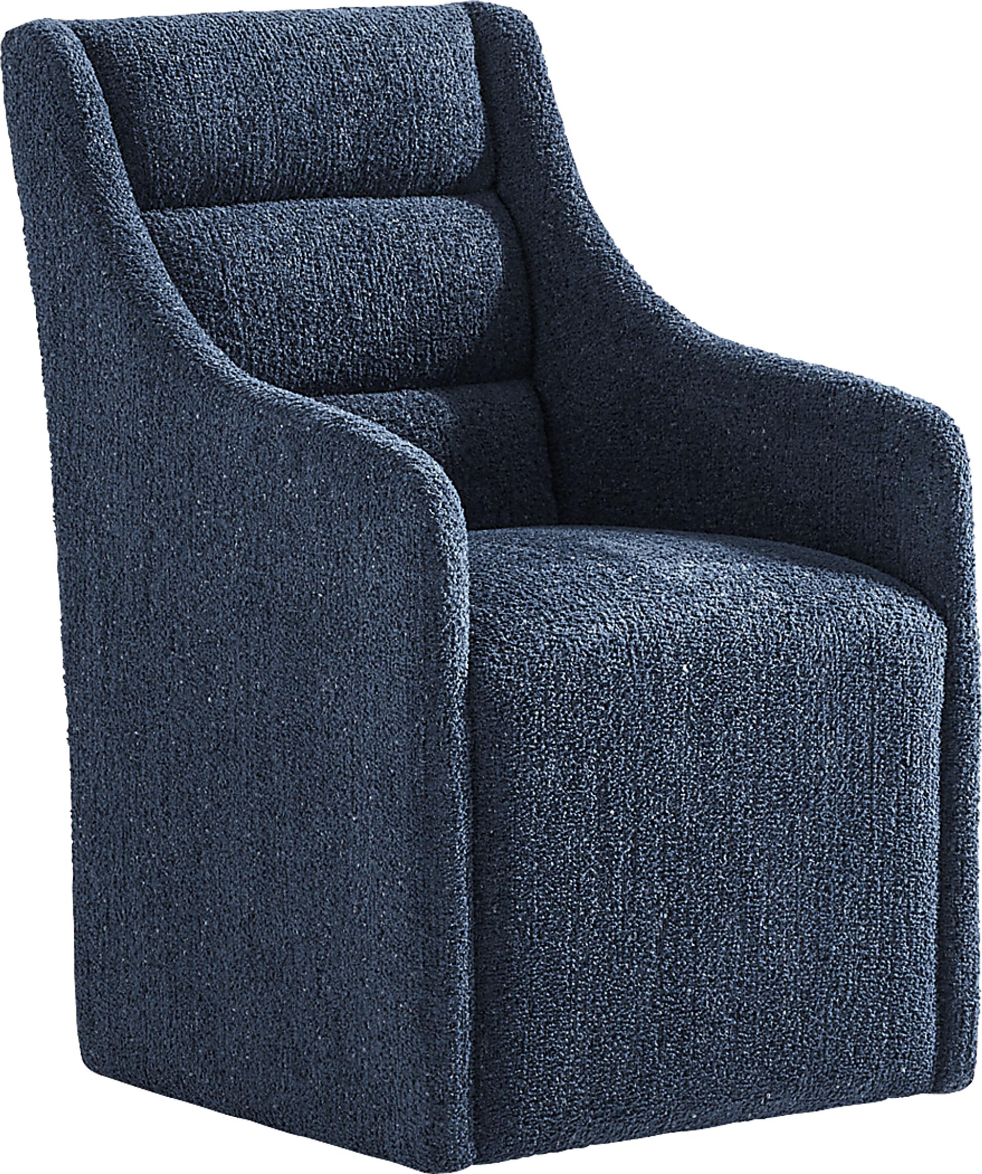 Edge Park Blue Caster Dining Chair