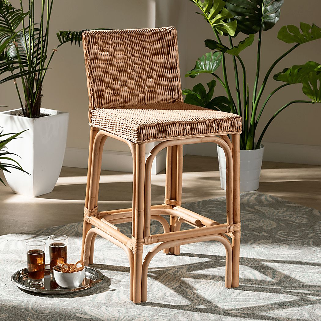 Edgecombe Brown Counter Height Stool