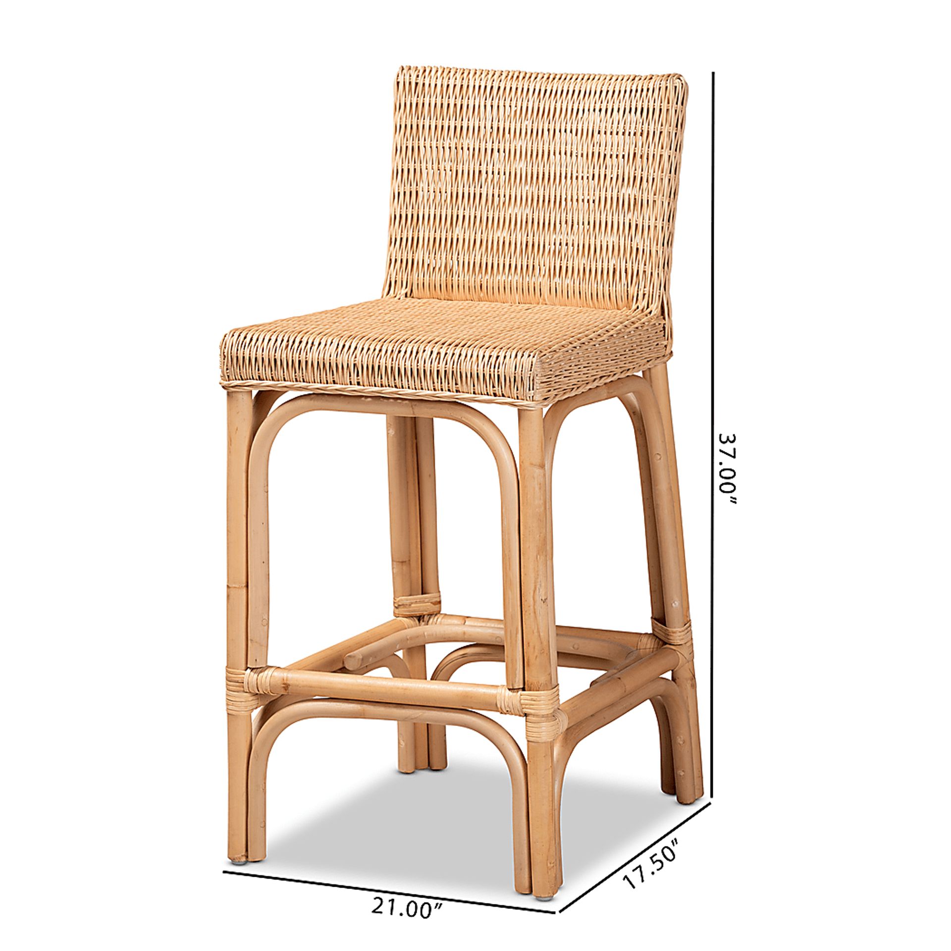 Edgecombe Brown Counter Height Stool - Image 9
