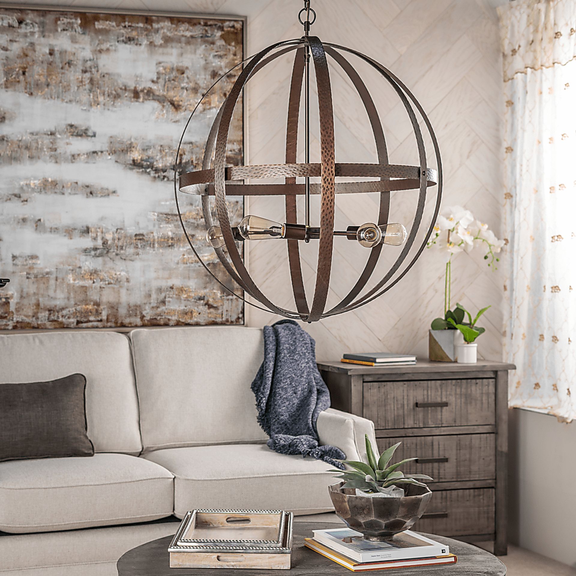 Edgelee Bronze Chandelier - Image 3