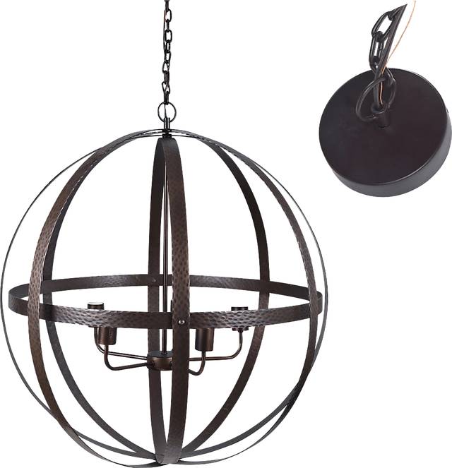 Edgelee Bronze Chandelier - Thumbnail - Image 1