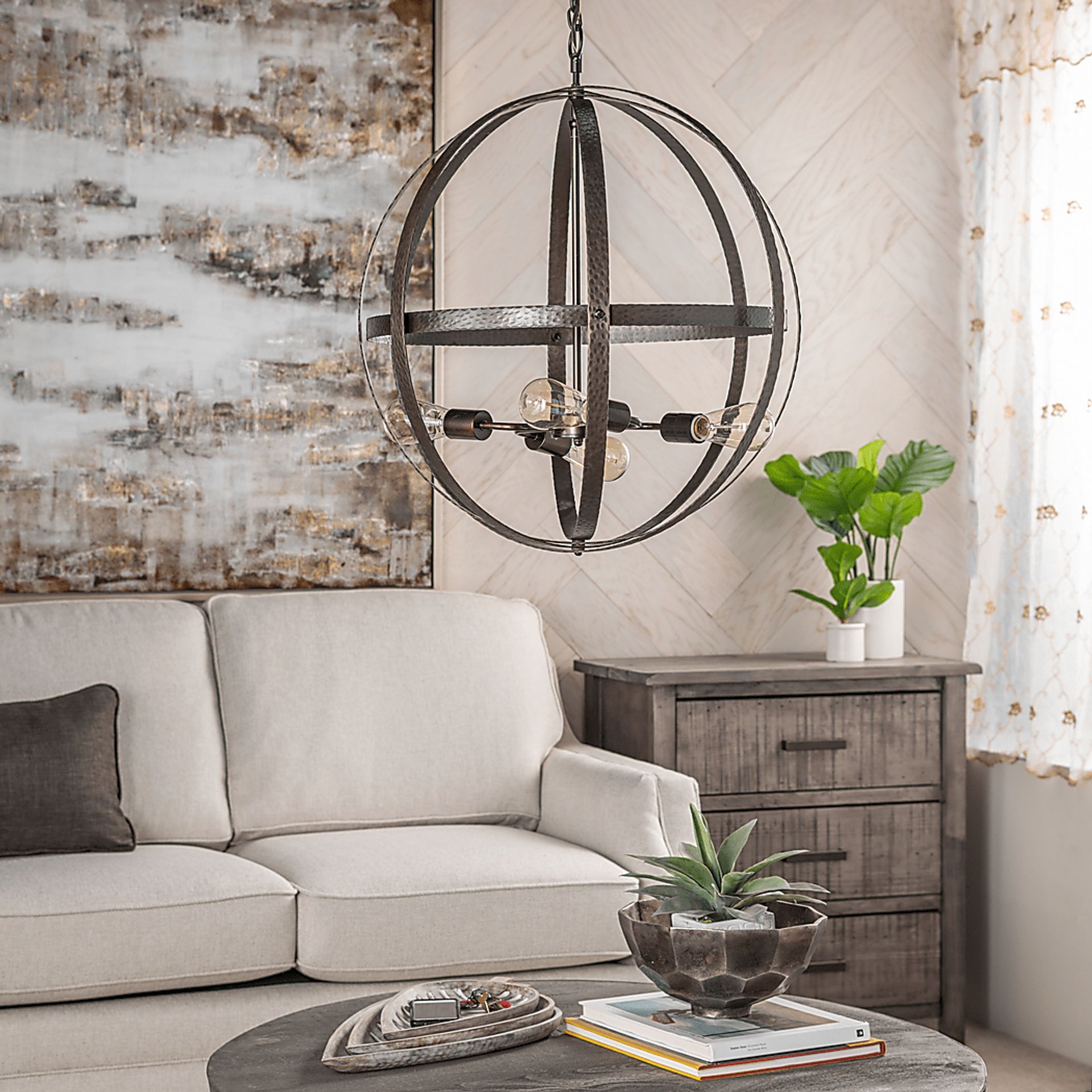 Edgelee Bronze Pendant-Chandelier - Image 3