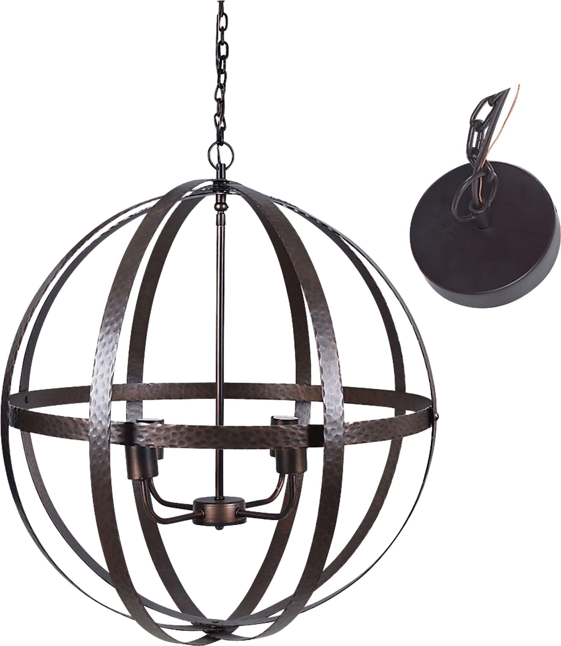 Edgelee Bronze Pendant-Chandelier - Image 1