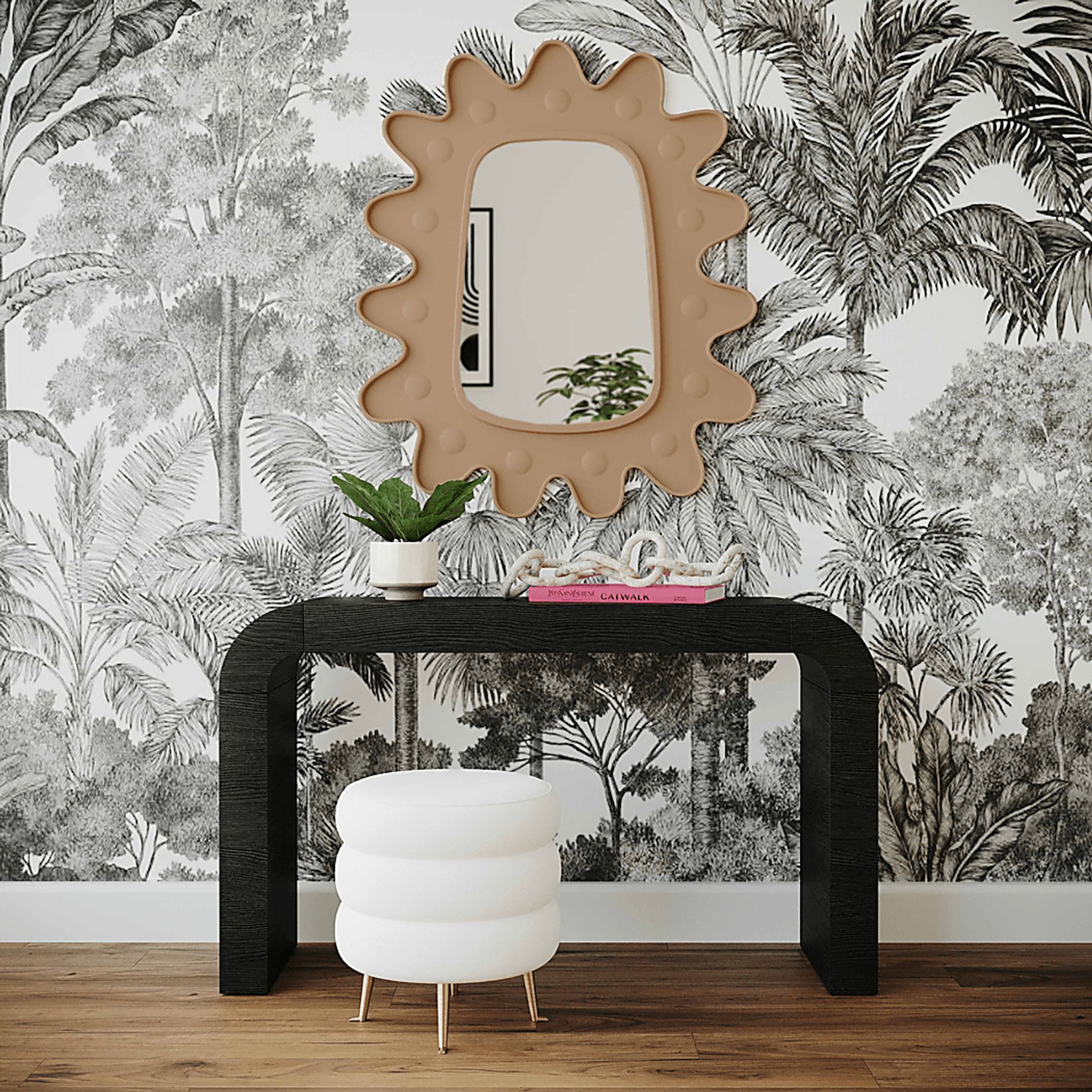 Edgerowe Beige Wall Mirror - Image 2