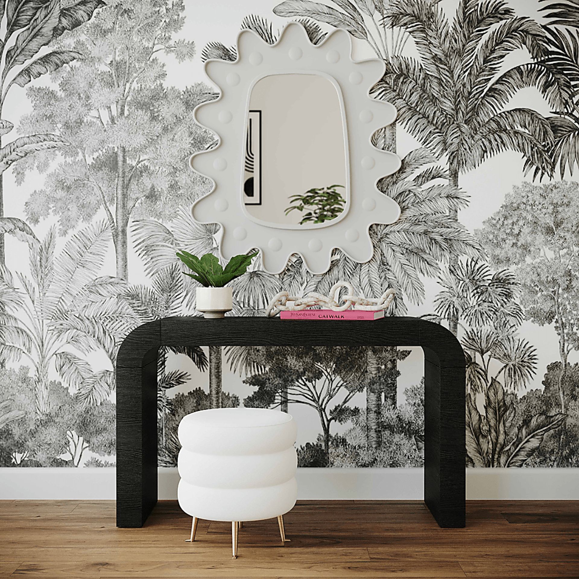 Edgerowe White Wall Mirror - Image 2