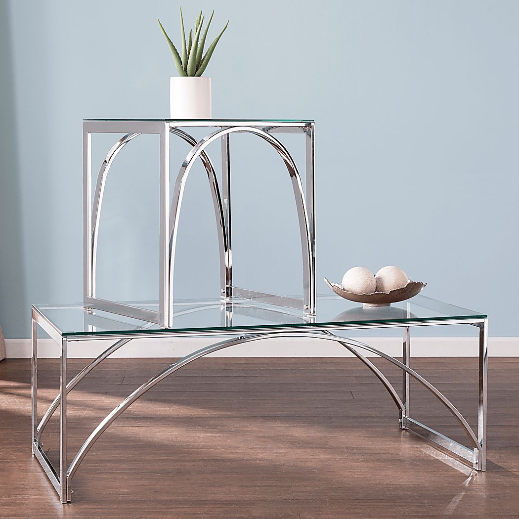 Edgeway Clear End Table - Thumbnail 4