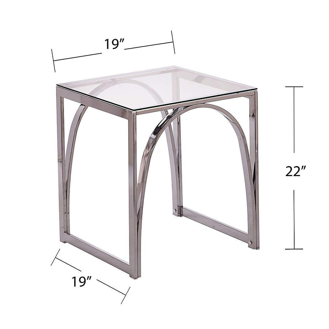 Edgeway Clear End Table - Thumbnail 2
