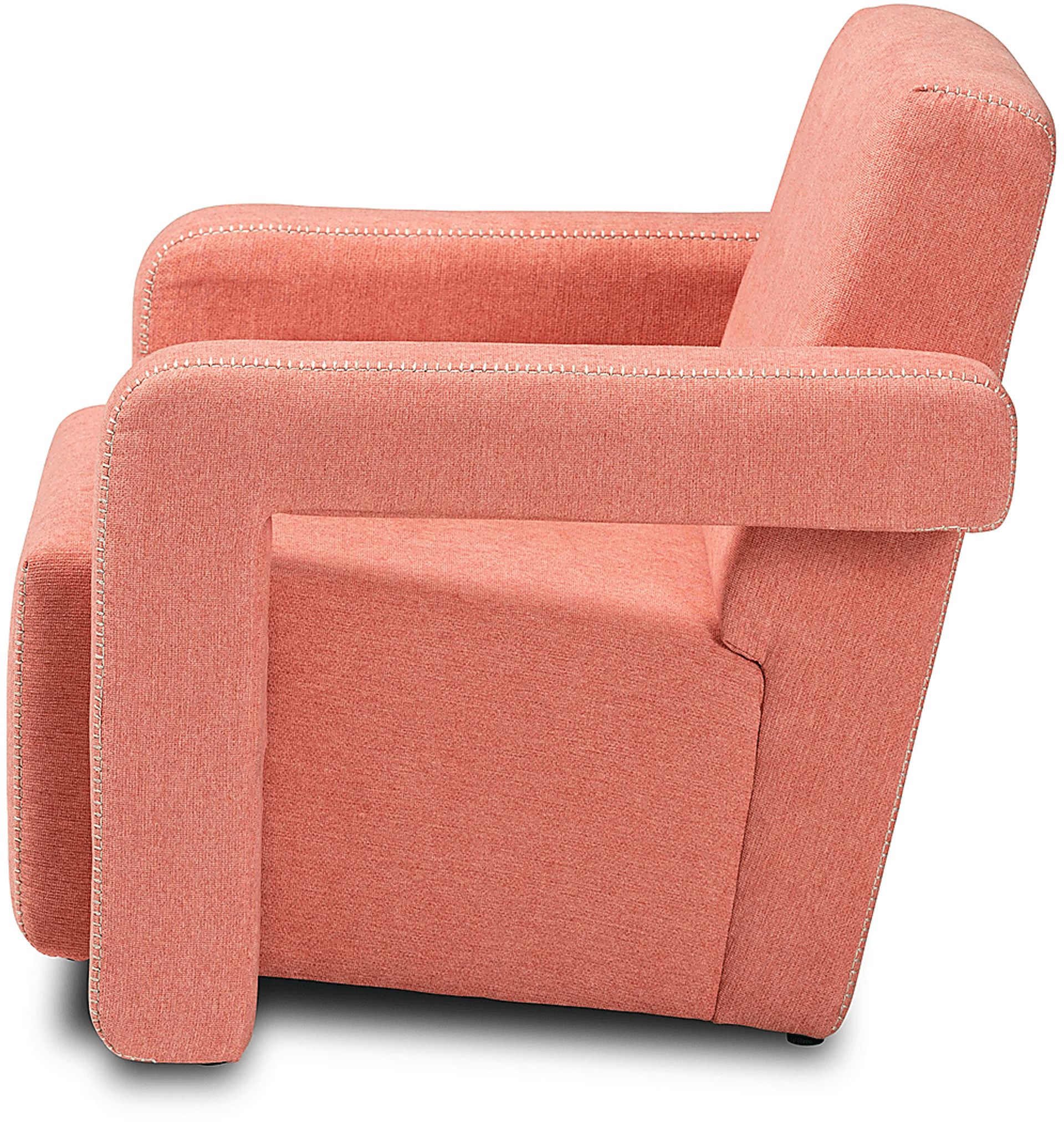 Ediane Light Red Accent Chair - Image 3