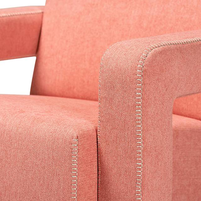 Ediane Light Red Accent Chair - Thumbnail - Image 5