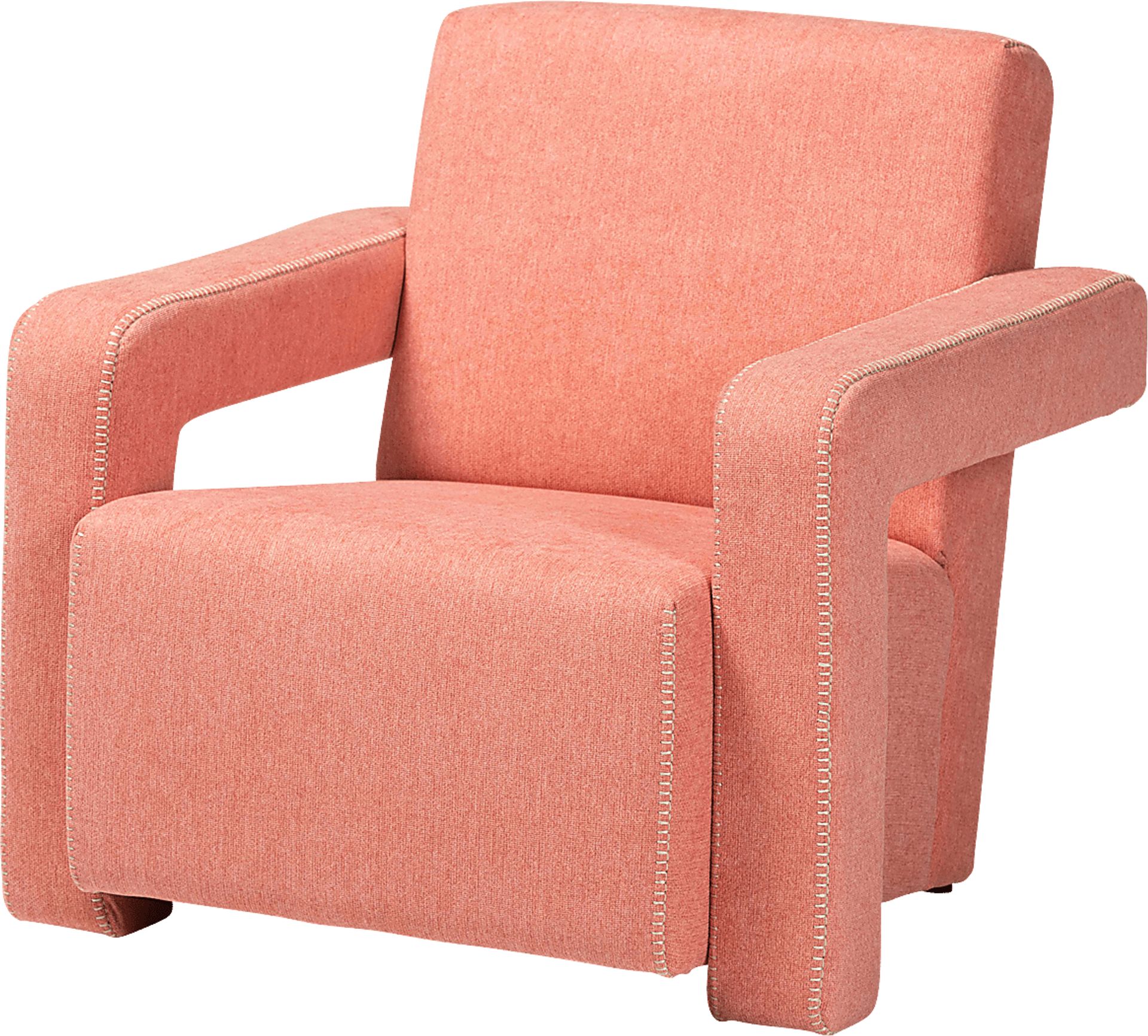Ediane Light Red Accent Chair - Image 1