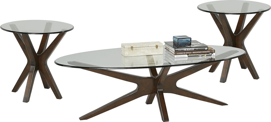 Edina Espresso 3 Pc Table Set