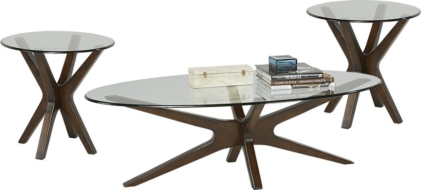 Edina Espresso 3 Pc Table Set