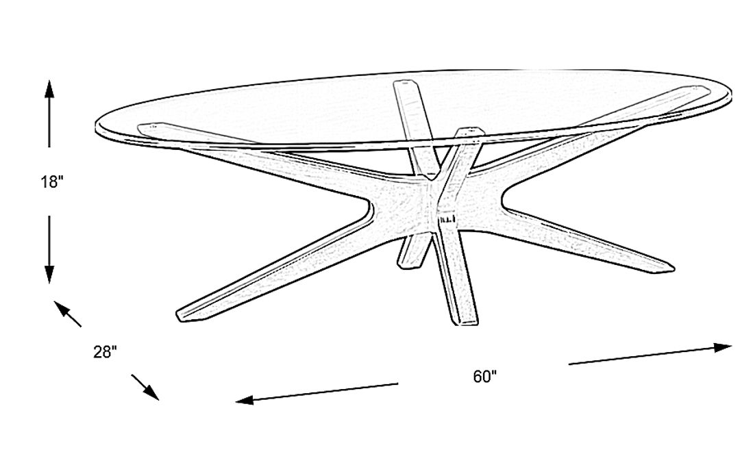 Edina Espresso Cocktail Table