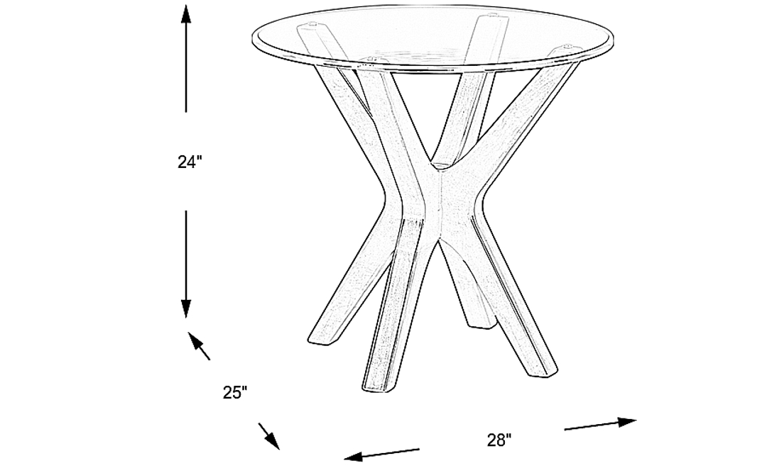 Edina Espresso End Table