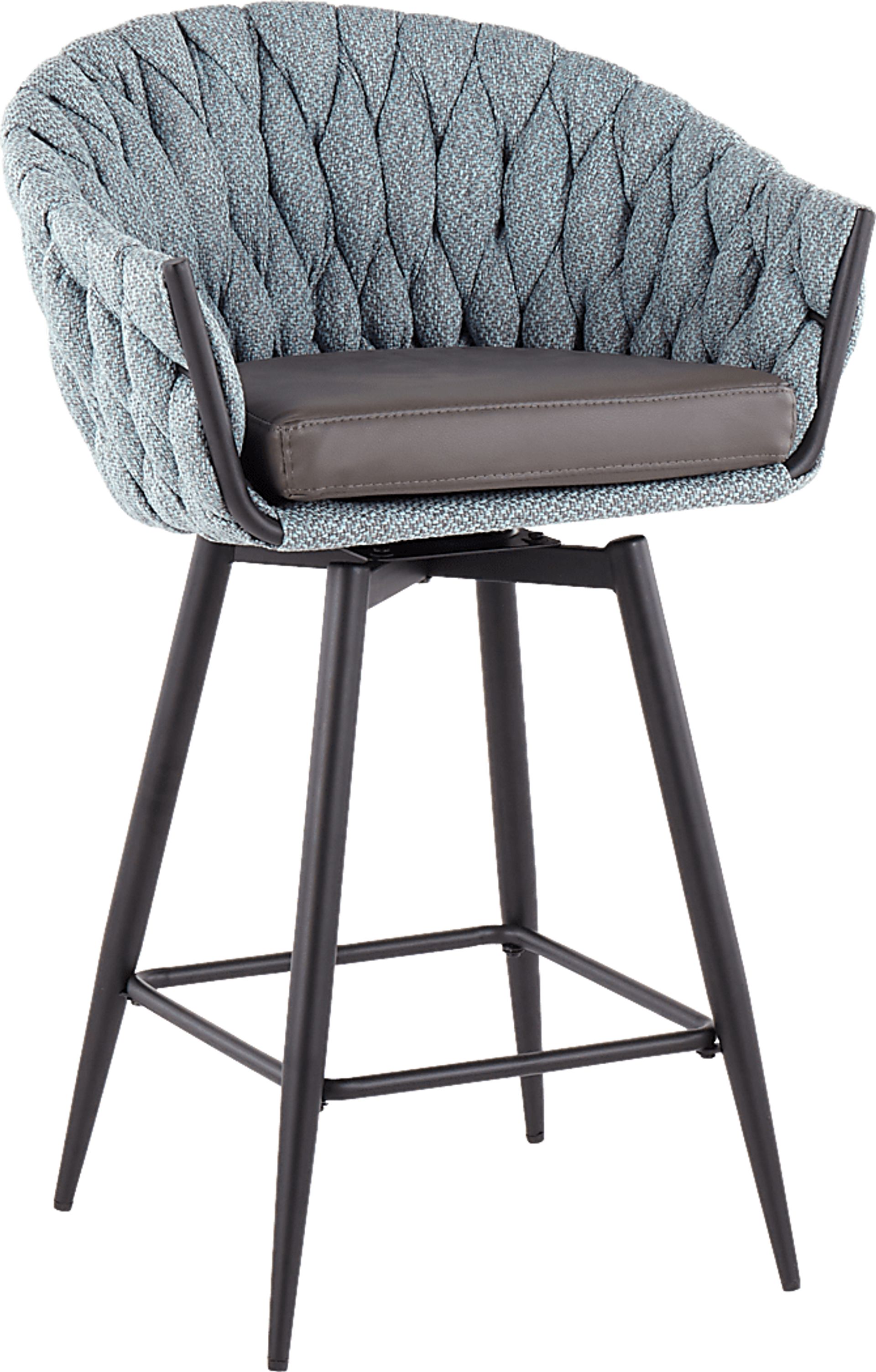 Edinger Blue Counter Height Stool, Set of 2 - Image 2