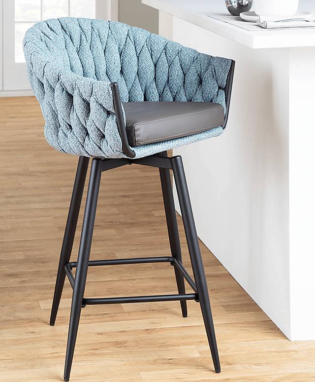 Edinger Blue Counter Height Stool, Set of 2 - Thumbnail - Image 8