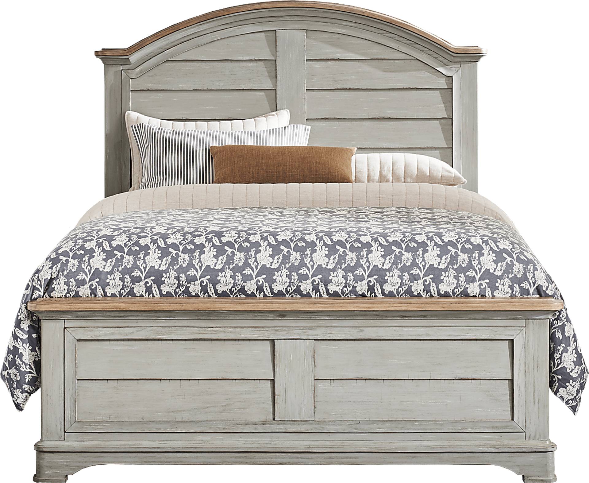 gray 3 pc queen panel bed