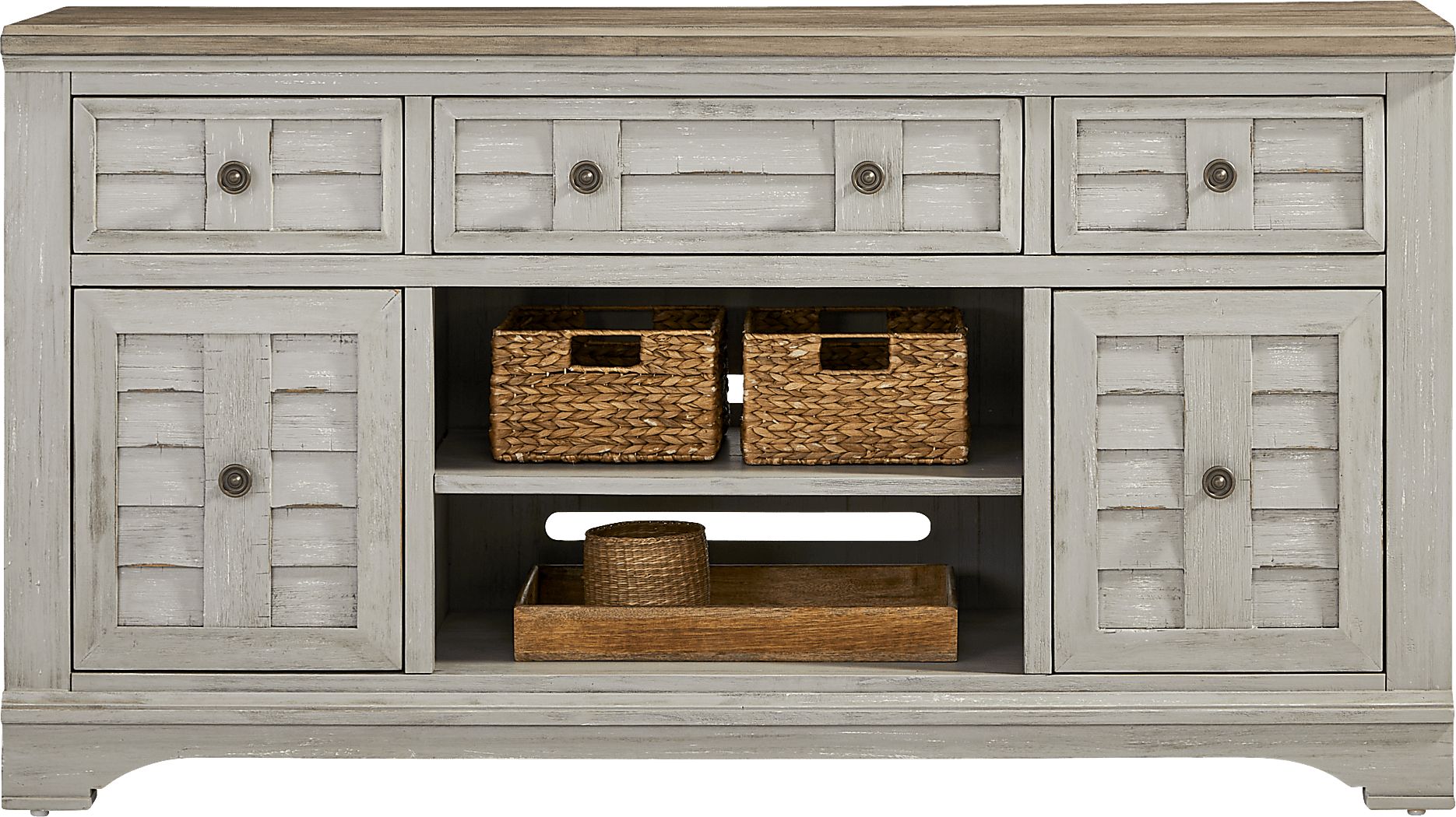 Edisto Bay Gray 64 in. Console - Thumbnail 3