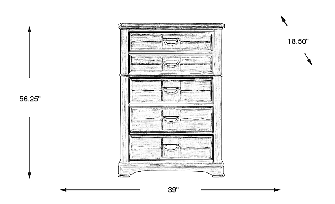 Edisto Bay Gray Chest