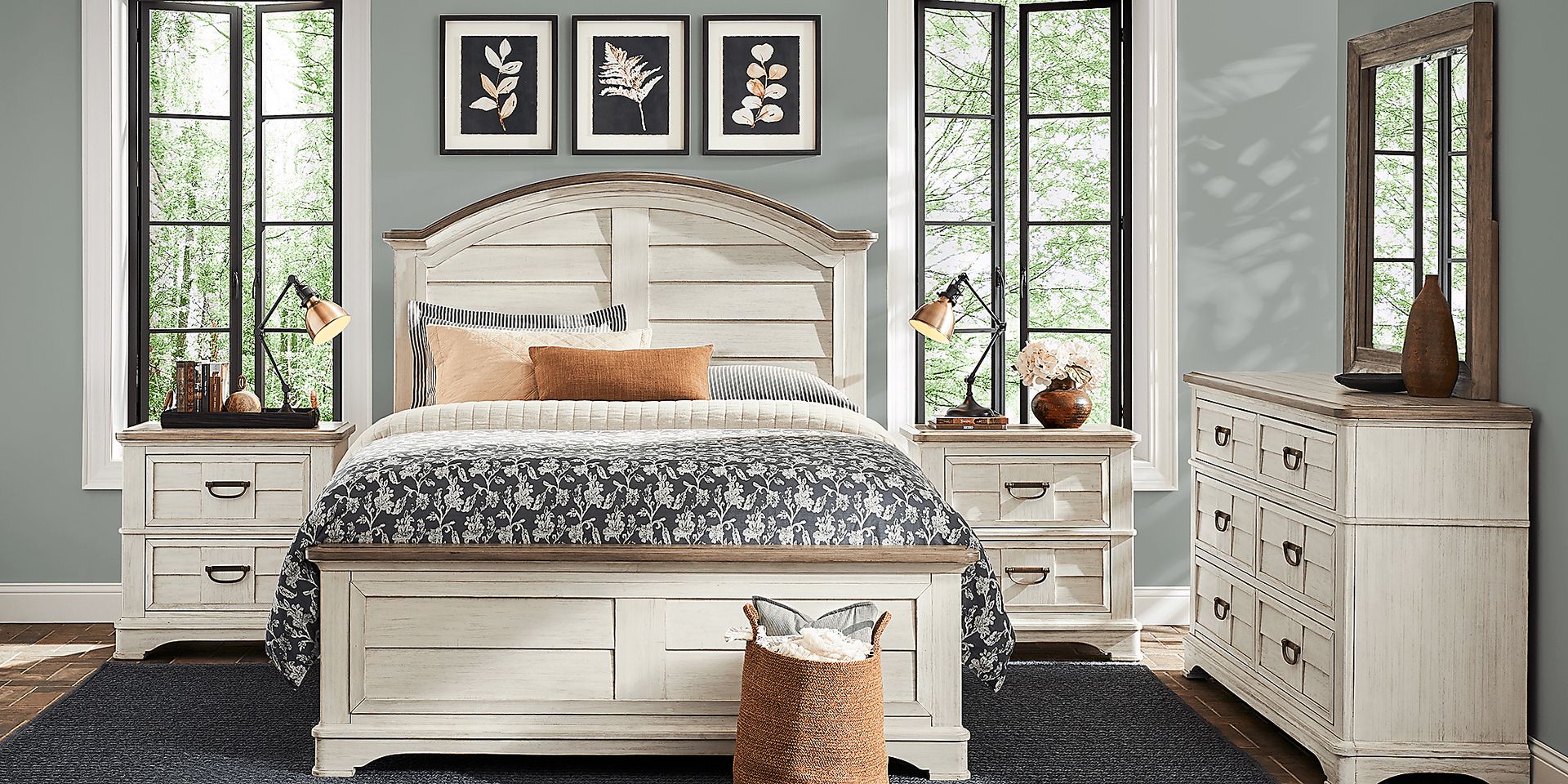 Edisto Bay White 5 Pc King Panel Bedroom - Image 2