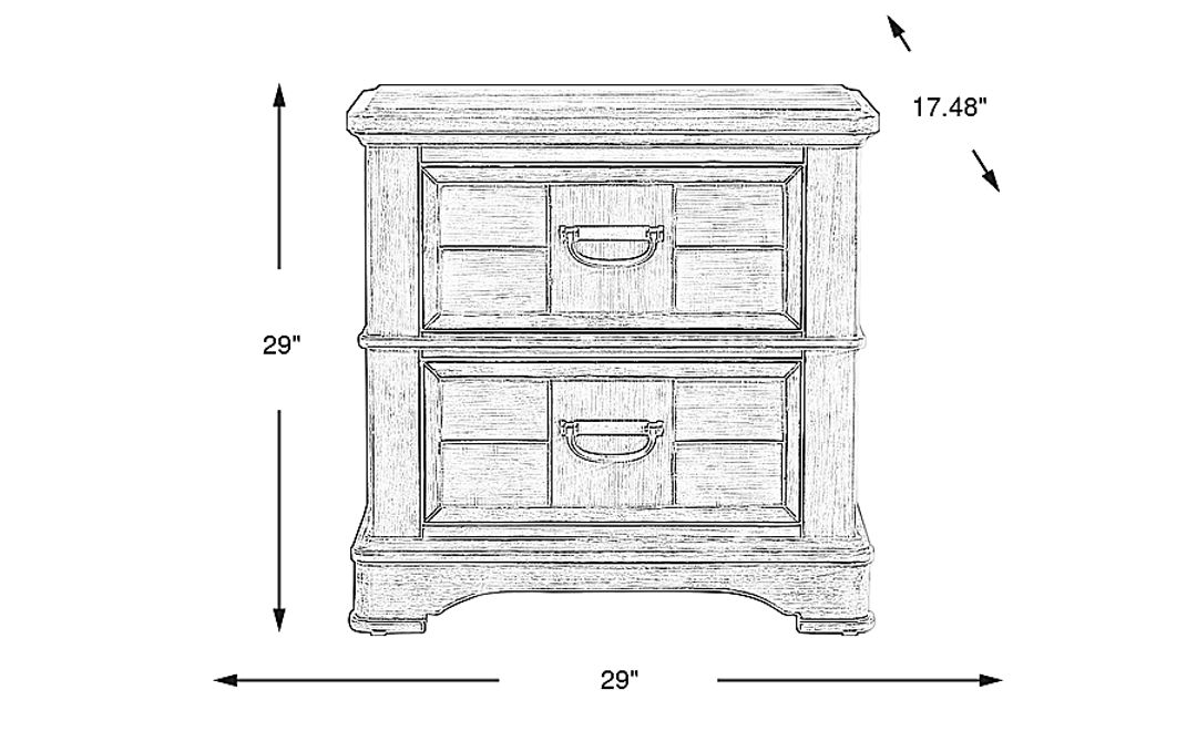 Edisto Bay White Nightstand