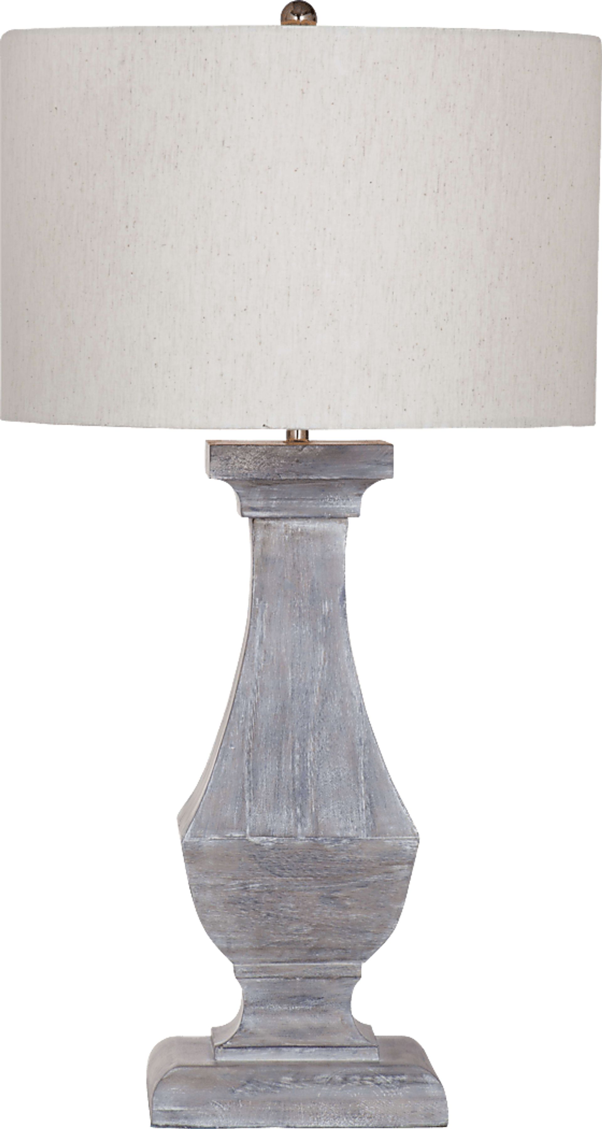 Edith Isle Gray Lamp - Image 1