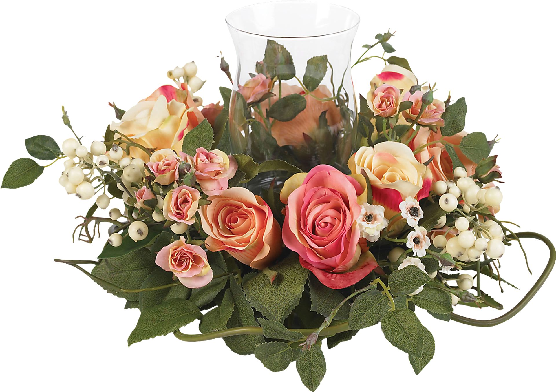 Editha Green Rose Silk Floral - Image 1