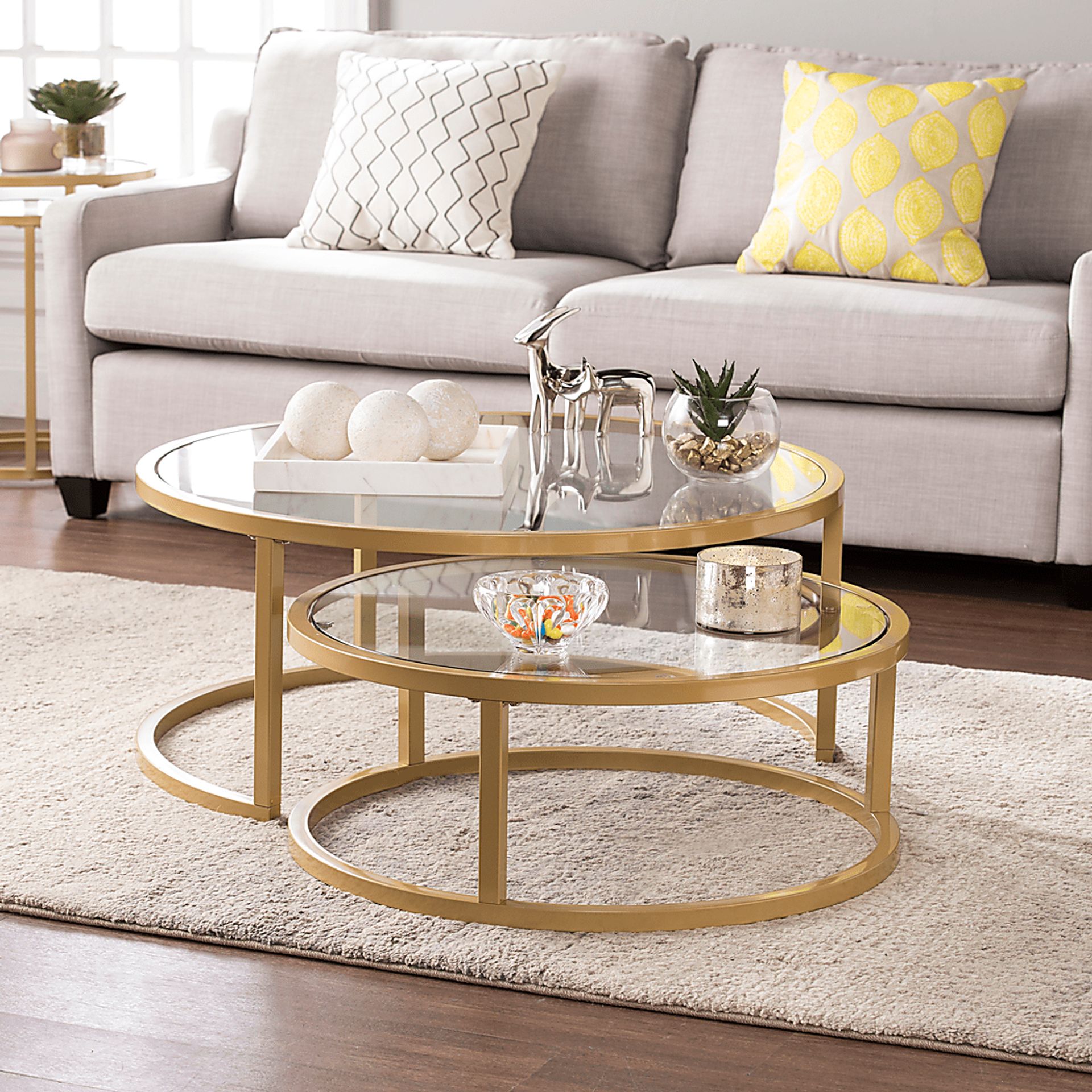 Edlie Gold Cocktail Table - Image 2