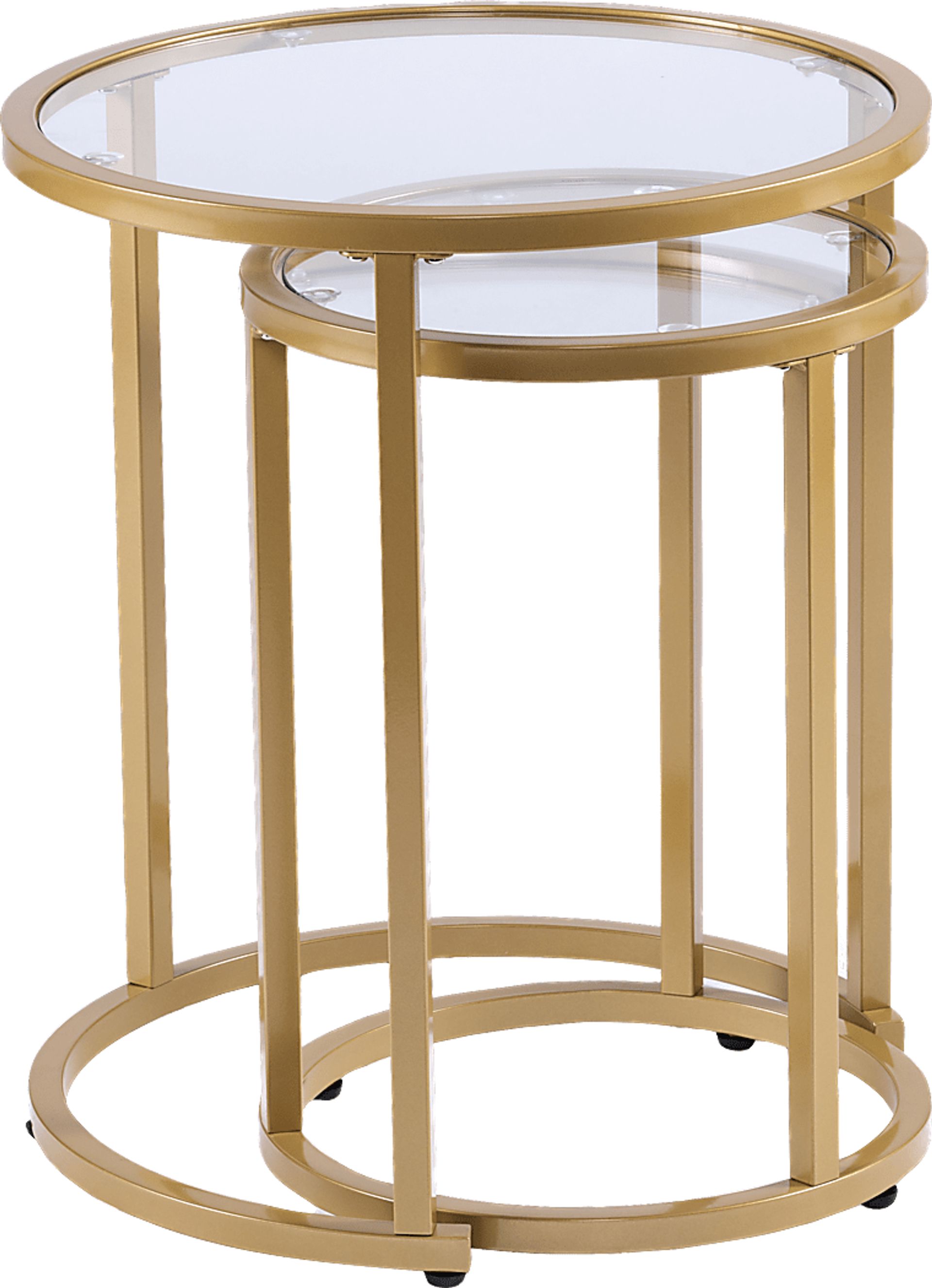 Edlie Gold Nesting Tables, Set of 2 - Image 1