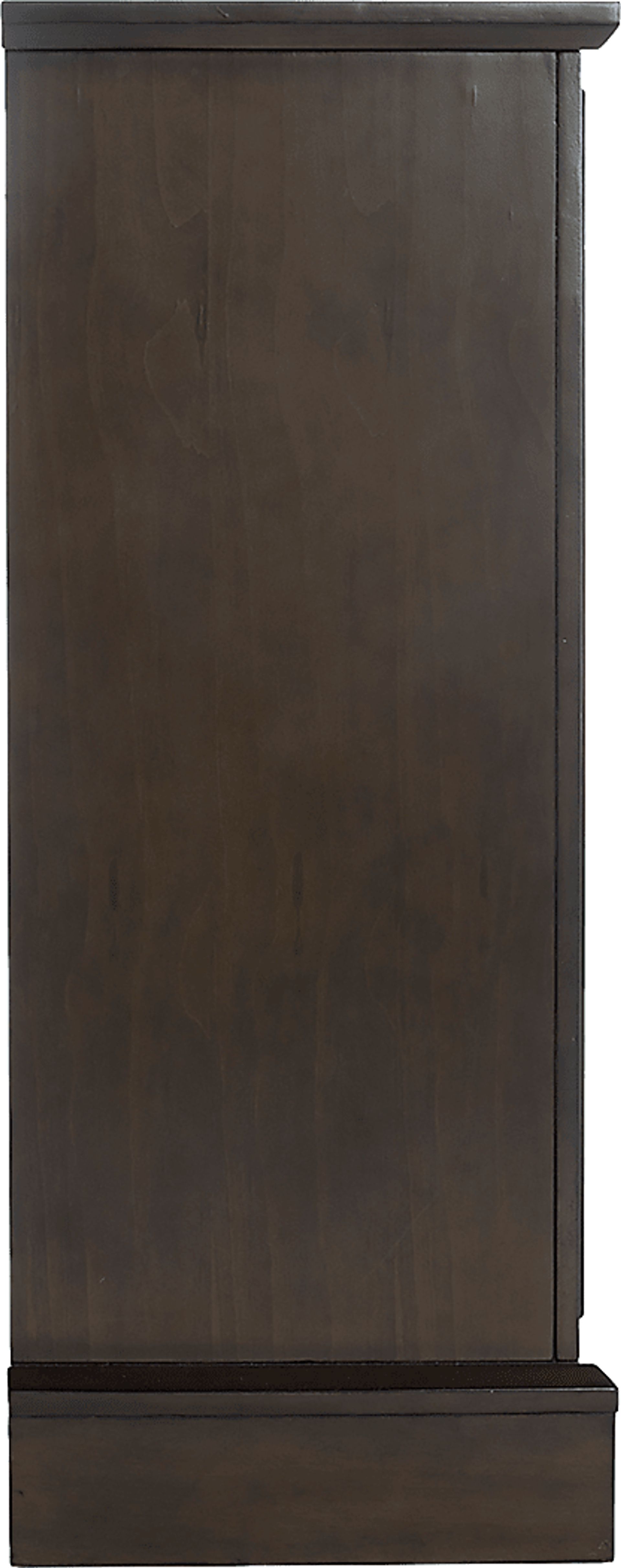 Edmarie III Brown 45 in. Console, With Smart Electric Fireplace - Image 5