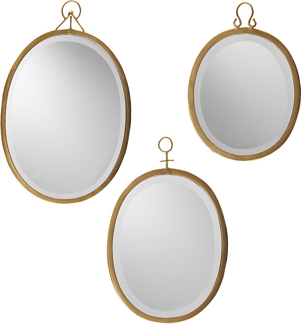 Edmonton Gold Mirrors Set of 3 Rooms To Go