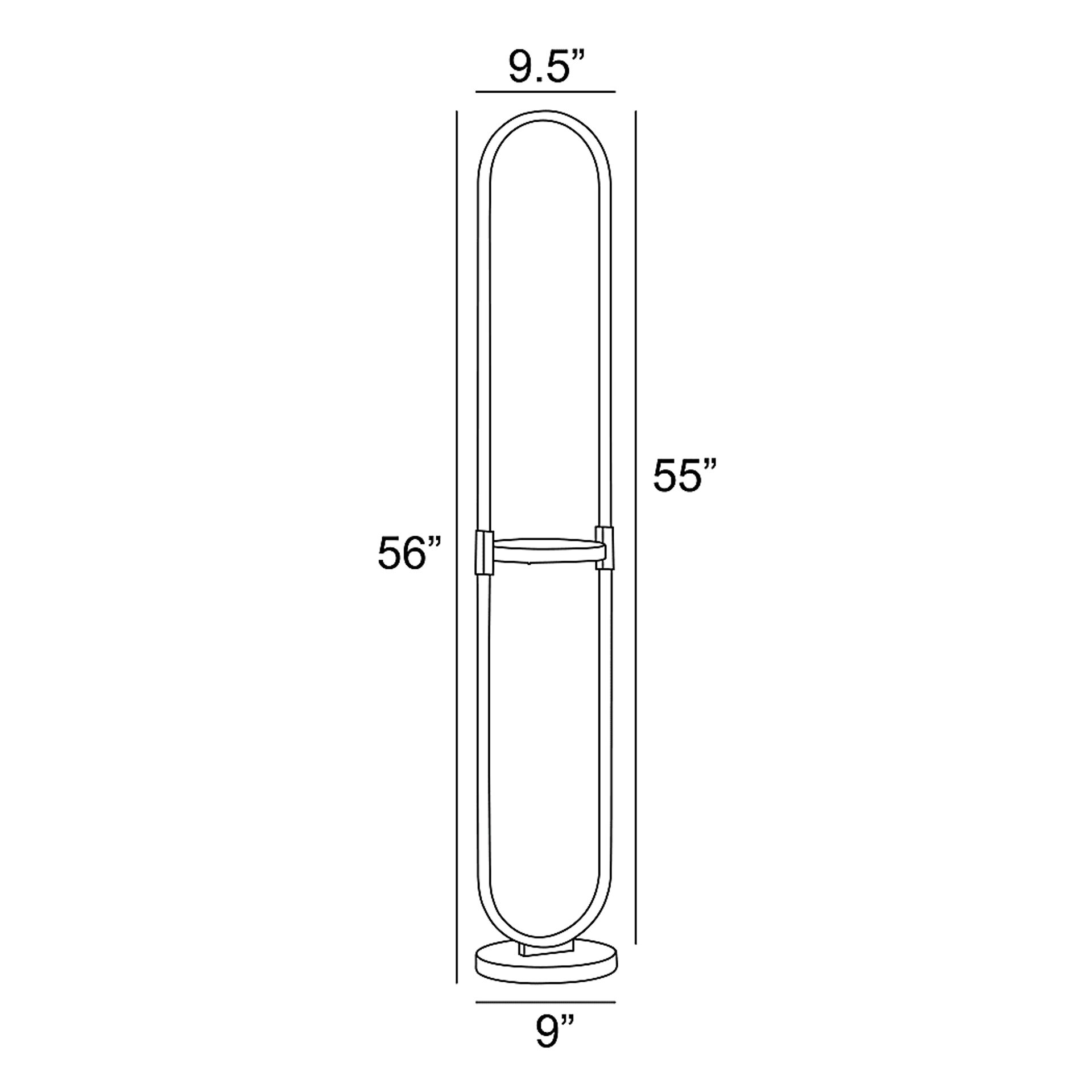 Ednam Avenue Black Floor Lamp - Image 4