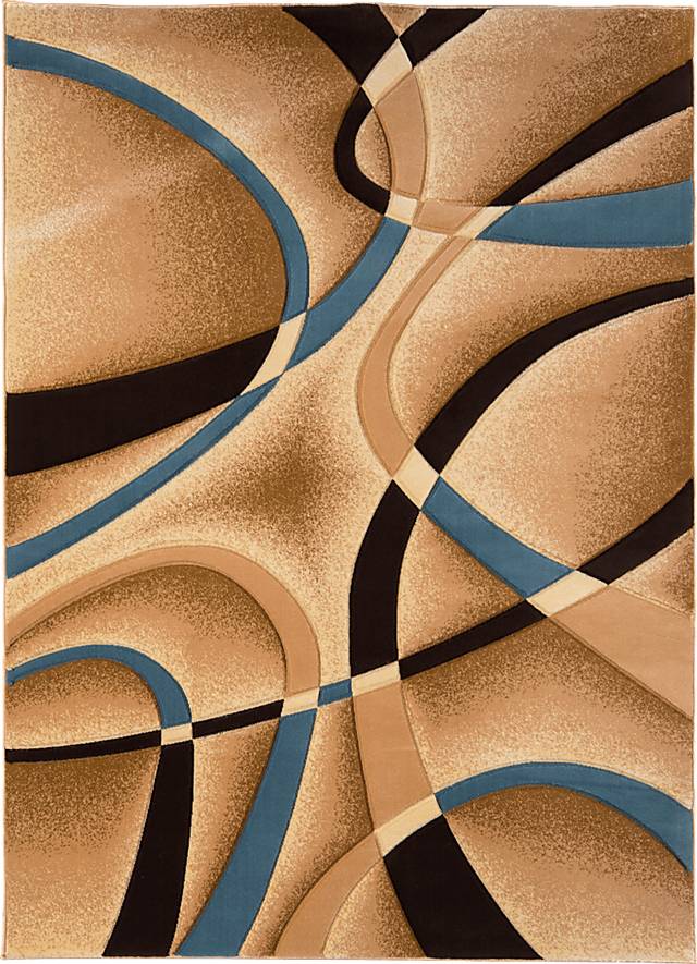 Edrea Blue 7'8 x 10'2 Rug - Thumbnail - Image 1