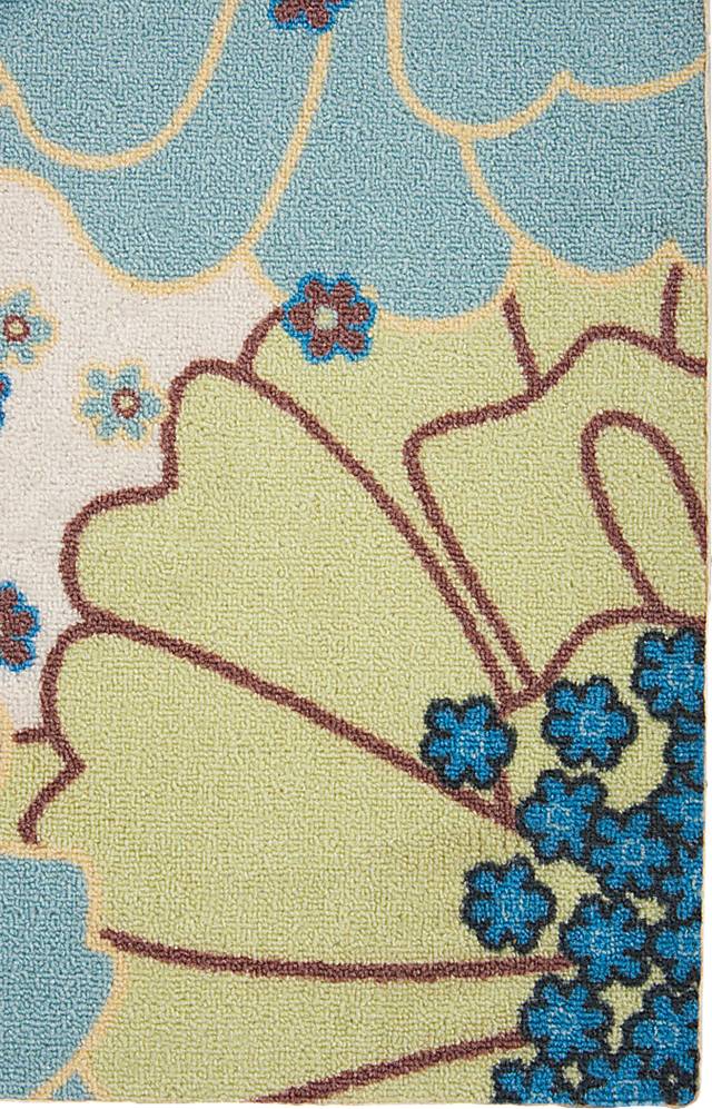 Edria Light Blue 8' x 11' Indoor/Outdoor Rug - Thumbnail - Image 3