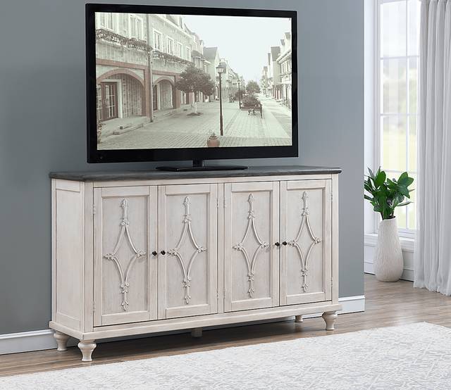 Edsel Cream Credenza - Thumbnail - Image 3