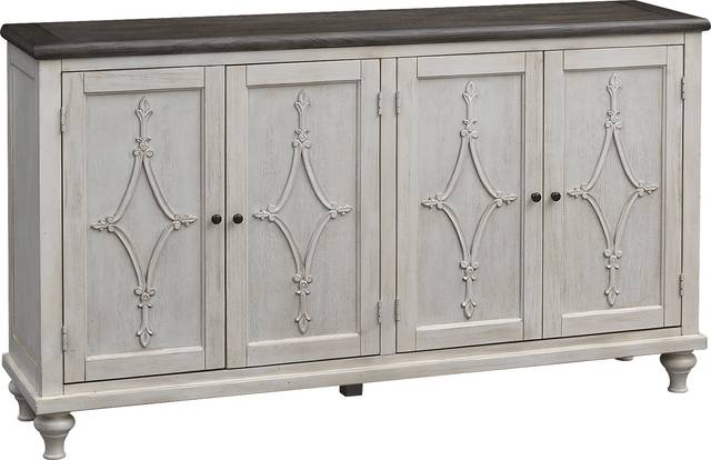 Edsel Cream Credenza - Thumbnail - Image 1