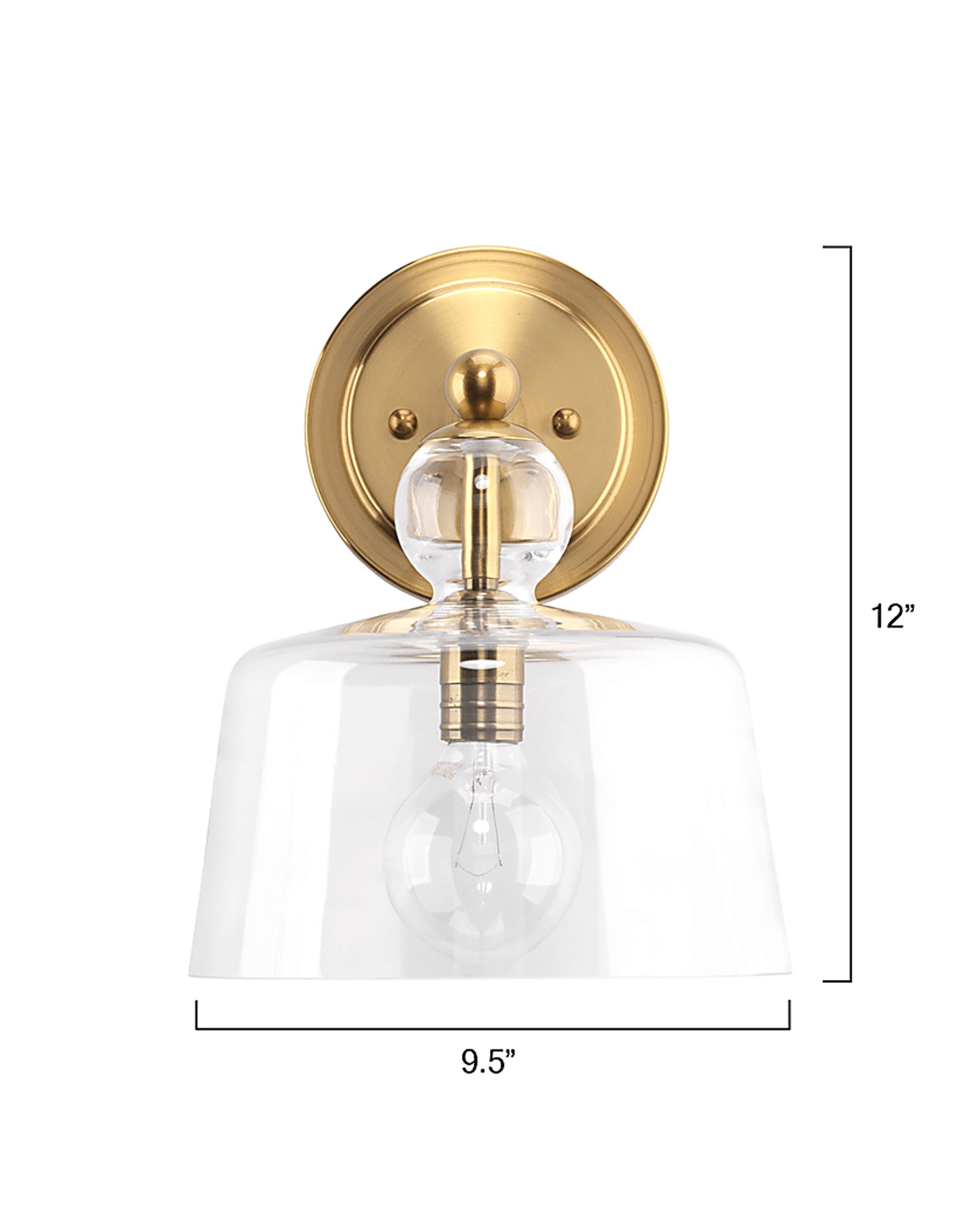 Edsel Grove Brass Sconce - Image 9