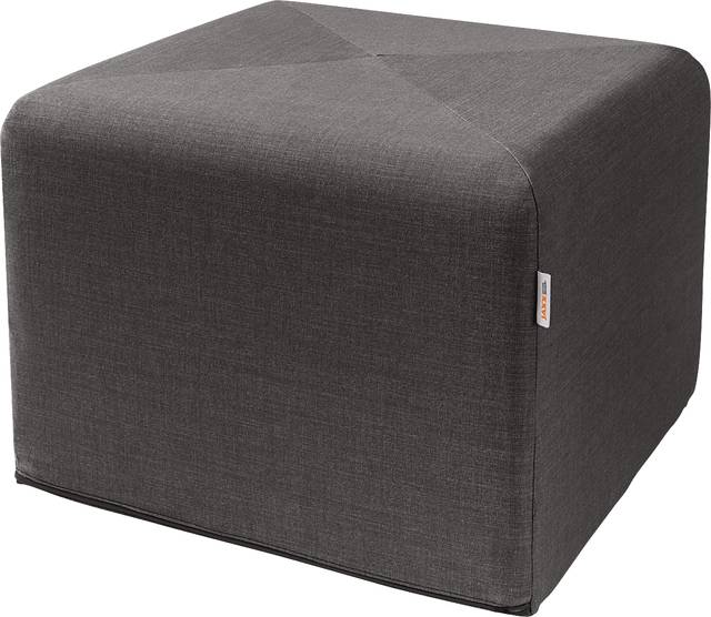 Edunci Black Large Ottoman - Thumbnail - Image 1