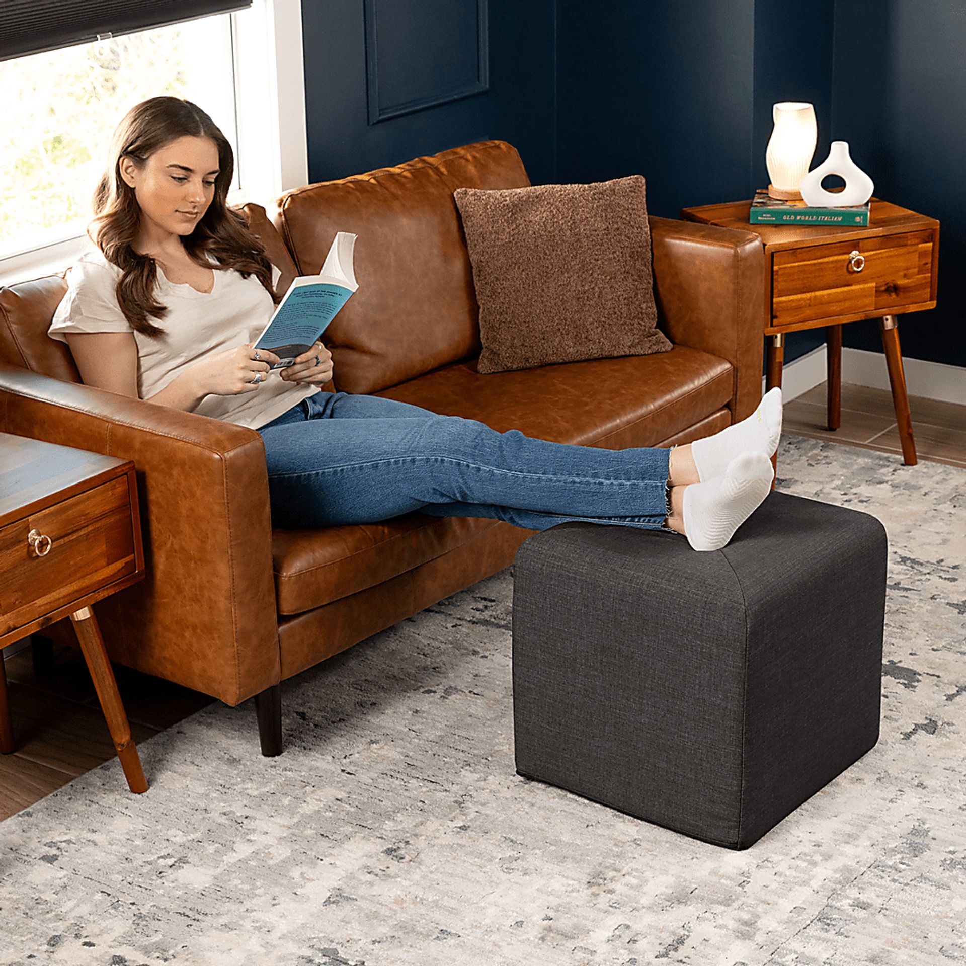 Edunci Black Ottoman - Image 3