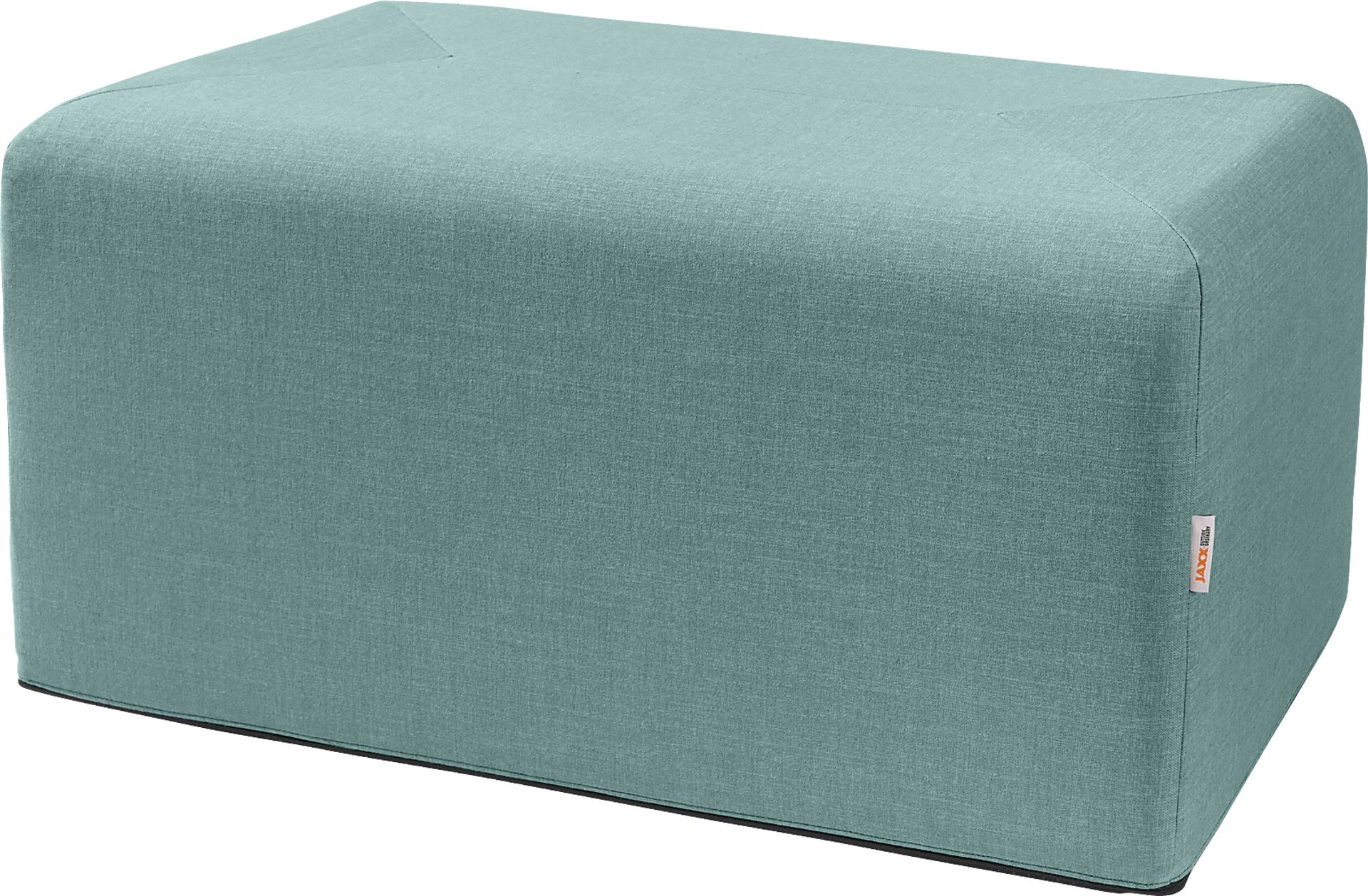 Edunci Blue Large Rectangular Ottoman - Image 1