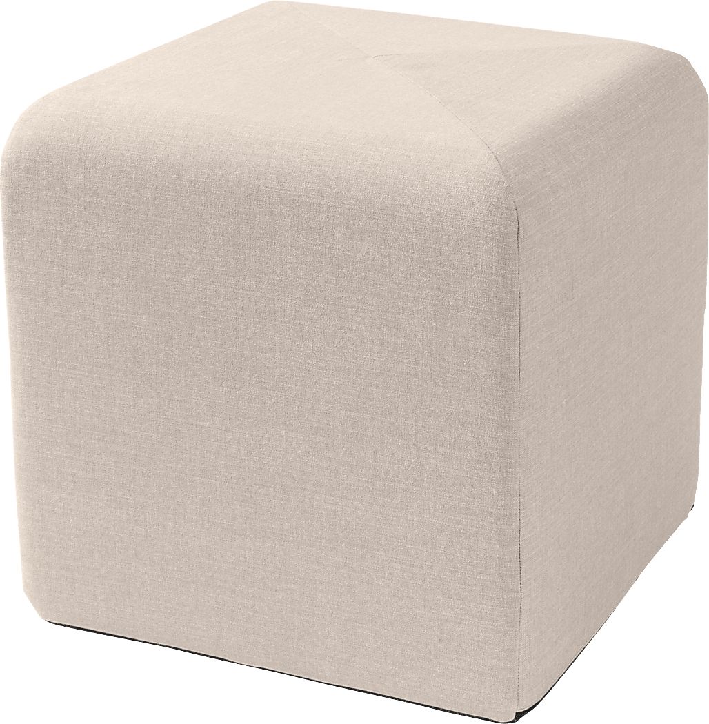 Edunci Light Gray Ottoman
